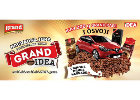 Uživajte u Grand kafi i osvojite Renault Clio