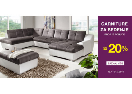 Emmezeta ponuda: Do -20% garniture za sedenje