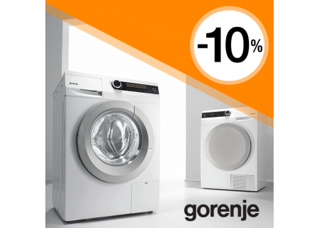 Iskoristi priliku za uštedu: -10% Gorenje veš mašine i sušare