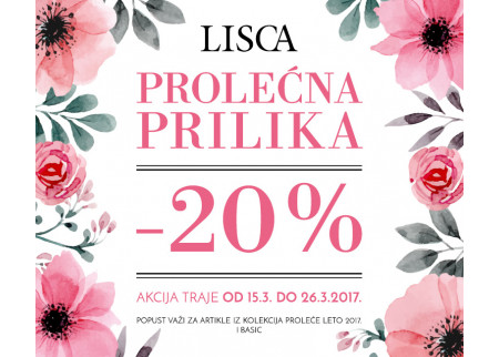 PROLEĆNA PRILIKA U LISCI!