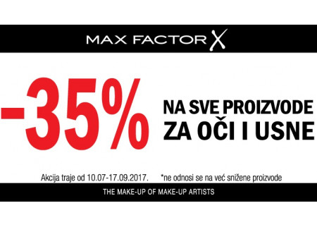 MAX FACTOR sniženje u Jasminu