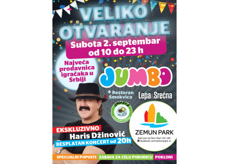 Veliko otvaranje Jumba i restorana Smokvica u Zemun Parku!