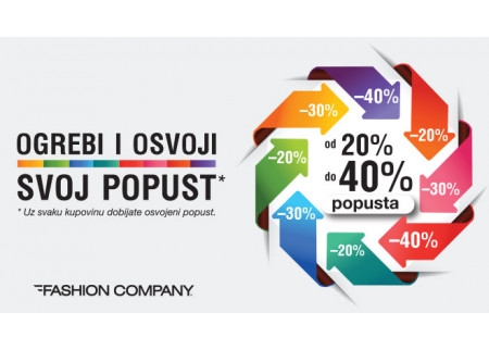 Fashion Company - OGREBI i OSVOJI POPUST DO 40% 