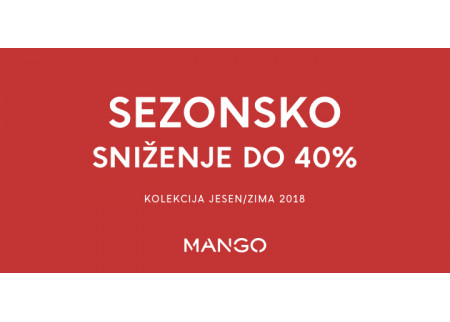 MANGO SEZONSKO SNIŽENJE DO 40%