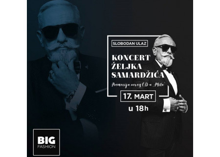 Koncert Željko Samardžića u Big Fashion shopping centru