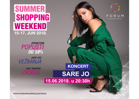 Početak sezonskih sniženja uz koncert SARE JOVANOVIĆ u FORUM SC