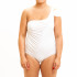 Jednodelni ženski kupaći kostim - PLUS SIZE - FEMME WHITE