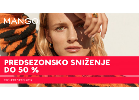 MANGO predsezonsko sniženje do 50% 