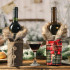 Christmas Wine - Dekorativna navlaka za vinsku flašu sa krznom