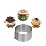 Okrugli podesivi kalup od inox-a za spremanje poslastica i jela