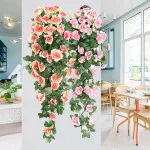 Rose Romance buket šampanj rozih visećih ruža - dekorativno veštačko cveće