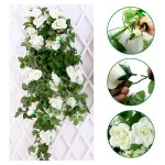Rose Romance buket belih visećih ruža - dekorativno veštačko cveće