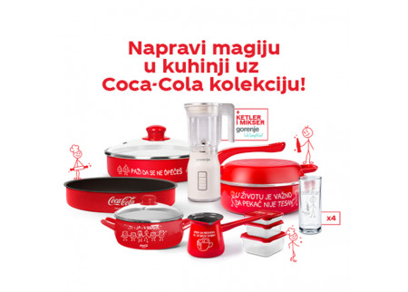 Coca-Cola nagradna igra 2022 - Napravi kuhinjsku magiju uz Coca-Cola kolekciju posuđa