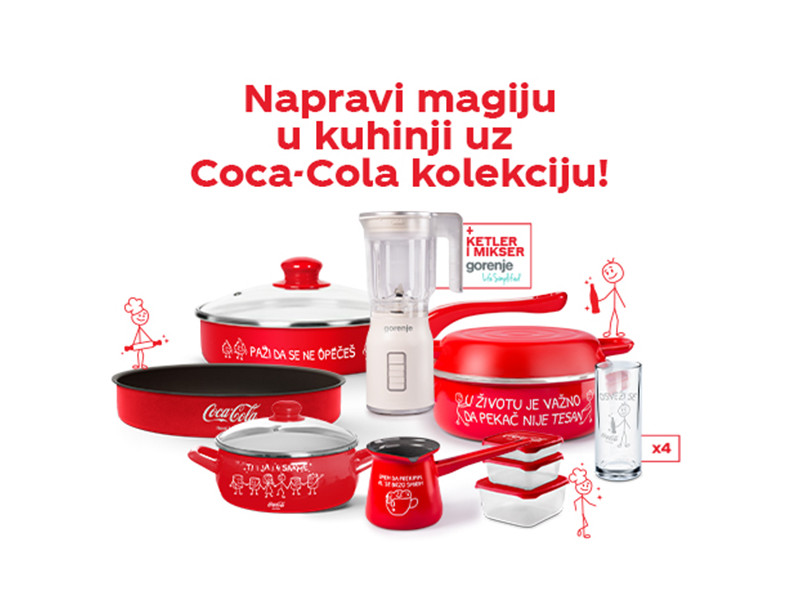 Coca-Cola nagradna igra 2022 - Napravi kuhinjsku magiju uz Coca-Cola kolekciju posuđa