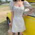 Beige Summer Dress – Mala letnja haljina šarenog dezena