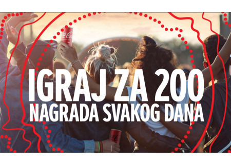 Coca Cola nagradna igra 2022 - Igraj za 200 nagrada svakog dana