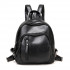 All-Match Backpack - Ženski crni ranac od eko kože 