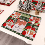 Deda Mraz - Ukrasni novogodišnji podmetač za tanjir i escajg