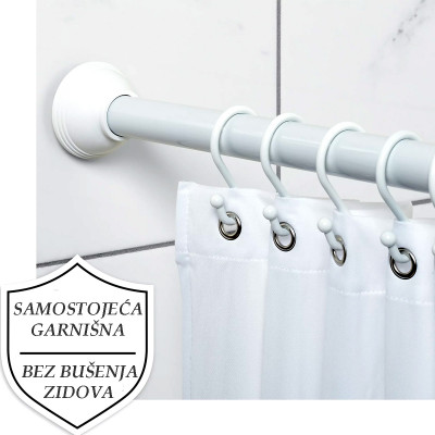 Garnišna za kupatilsku zavesu podesive dužine 103-195 cm