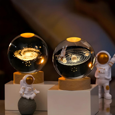 3D Galaxy Ball - Lampa u obliku kristalne kugle