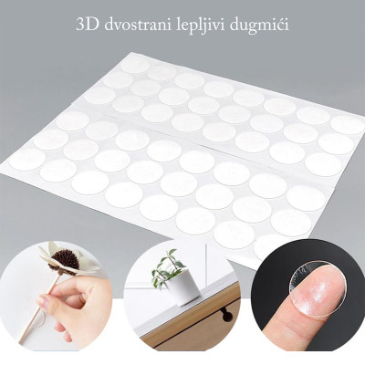 3D Dvostrani lepljivi kružići 