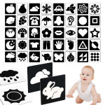 Baby Vision level 1 - crno-bele edukativne kartice za bebe (0-3 meseca)