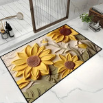 Sunflower harmony- Podna prostirka sa dezenom suncokreta