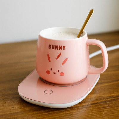 Happy Bunny - šolja sa grejnim postoljem