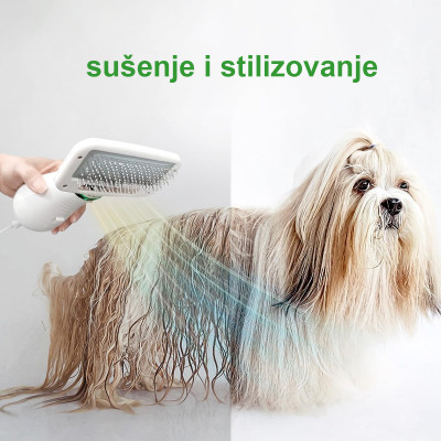 Furminator 2u1 fen za pse sa četkom - sušenje i uređivanje dlake