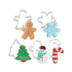 6 različitih modli od nerđajućeg čelika za praznične kolačiće