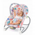 Pink Baby Comfort Rocker - ležaljka ljuljalica za bebe roze nijansi sa životinjama