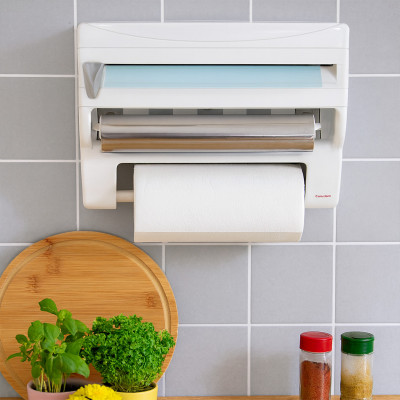 Zidni organizer za sečenje folija i celofana - sa držačem ubrusa 