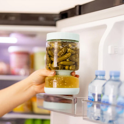 Dvostrana tegla za masline i krastavčiće - odvaja tečnost od hrane