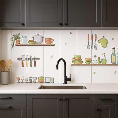 Kitchen Wall 1m x 60cm – Vodootporni stiker za kuhinju
