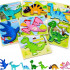 3D Dino kreativne drvene puzle razigranih motiva i boja