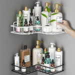 Bela ugaona metalna polica koja se montira lepljenjem