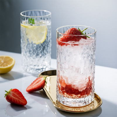 Bark Glass 400ml - Staklena čaša reljefnog dizajna 