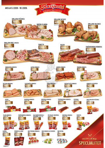 Proizvodi na akciji su obeleženi datumom trajanja - Redovne cene su podložne promenama