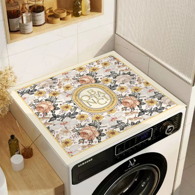Protivklizna upijajuća podloga za veš mašinu - cvetni dezen