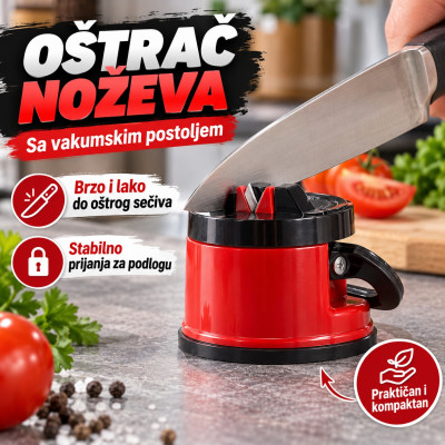Oštrač noževa sa vakumskim postoljem