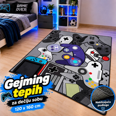 Gejming tepih za dečiju sobu -120 x 160 cm