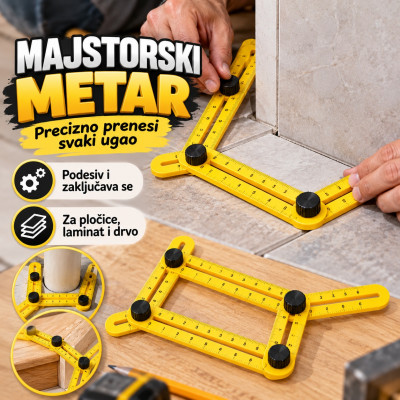 Majstorski metar za merenje i iscrtavanje uglova i pravilnih oblika