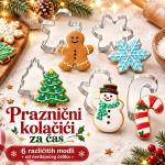 6 različitih modli od nerđajućeg čelika za praznične kolačiće