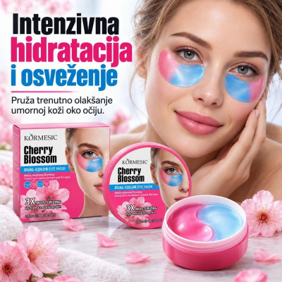 Kormesic Cherry Blossom dvoslojna maska za područje oko očiju – 30 pari