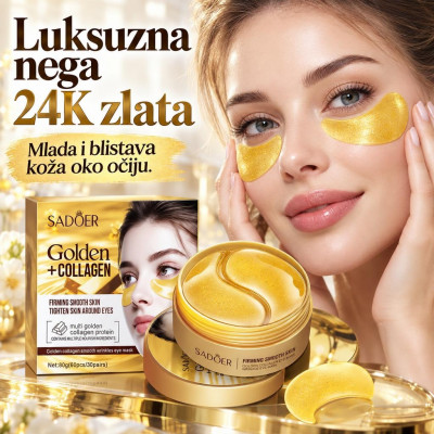 Sadoer 24K Gold Collagen Starry Eye Mask, 30 pari
