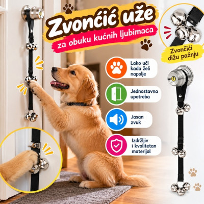 Zvončić-uže za obuku kućnih ljubimaca