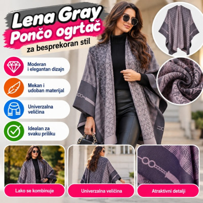 Lena Gray - Pončo ogrtač za besprekoran stil