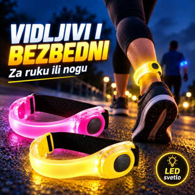 Svetleći rekvizit za ruku ili nogu - za vidljivost po mraku