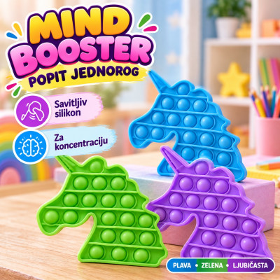 Mind Booster - Popit jednorog