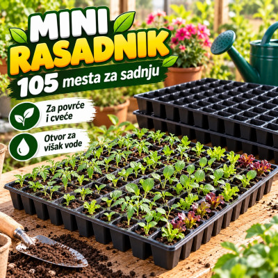 Mini rasadnik - Sadna tacna za 105 biljaka